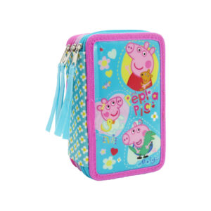Peppa Pig Plumier 3 Pisos con Material Escolar