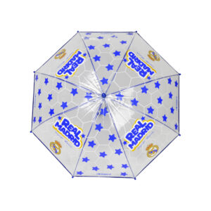 Real Madrid Paraguas Manual Infantil 48 cm Transparente