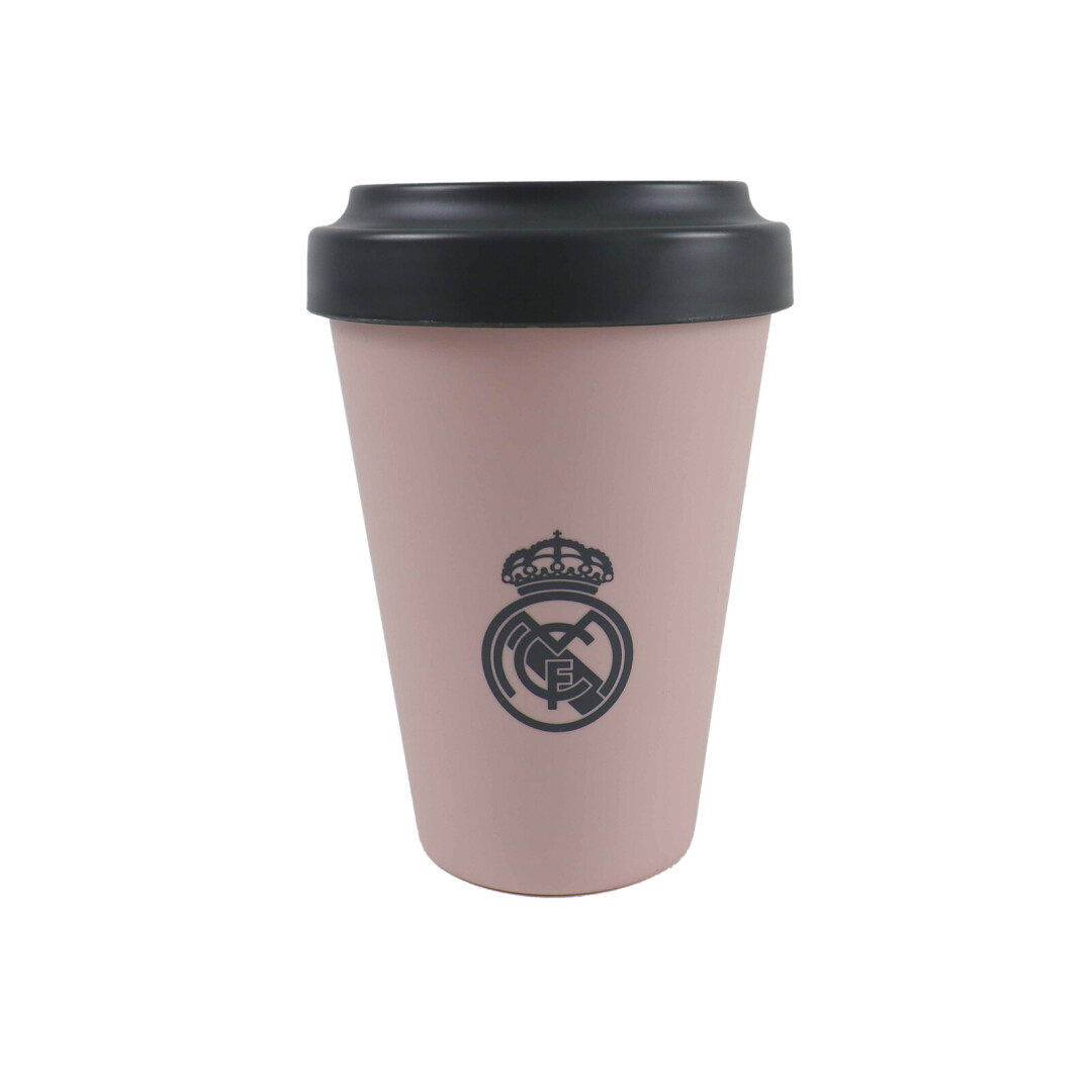 Real Madrid Vaso Para Llevar Rosa Empolvado