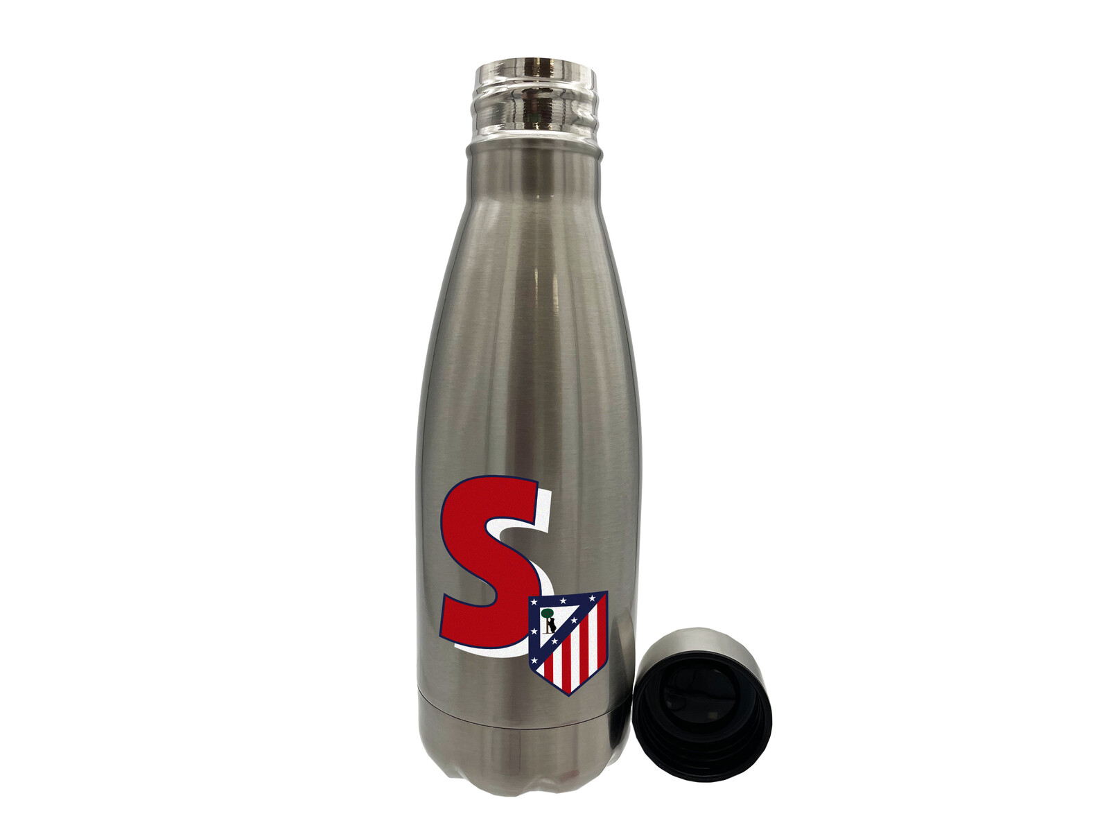 Atlético de Madrid Botella Personalizable de Acero 550ml Letra S