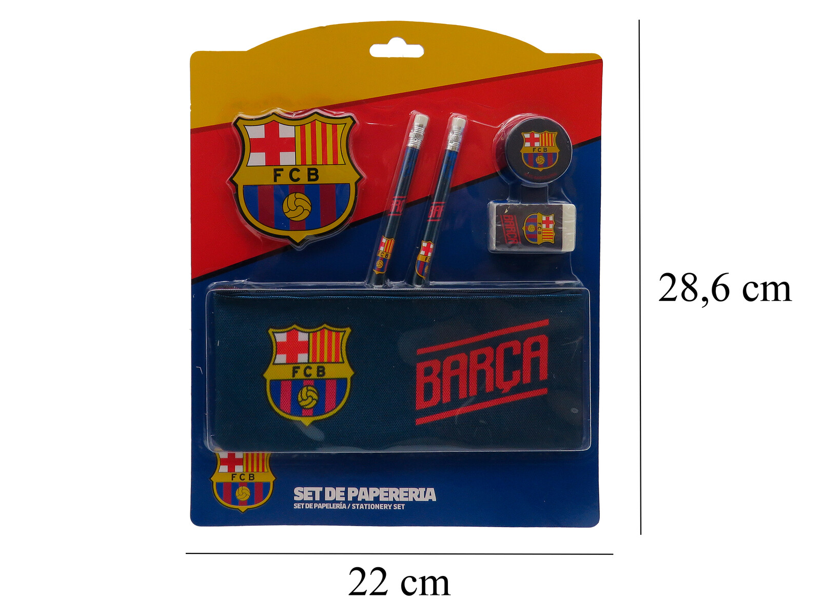 FCBarcelona Set de Papelería c/ Portatodo