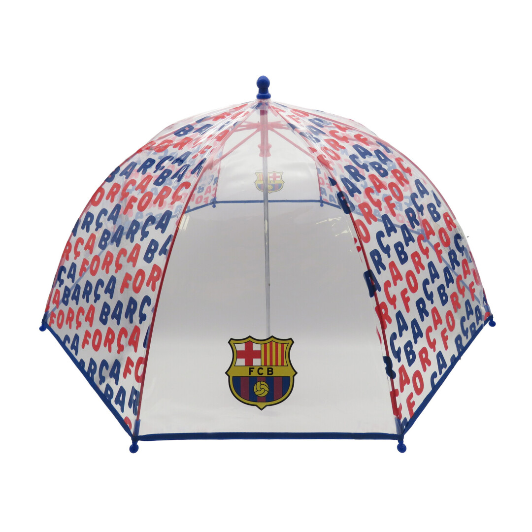 FCBarcelona Paraguas Manual Infantil Transp. Burbuja 48 cm