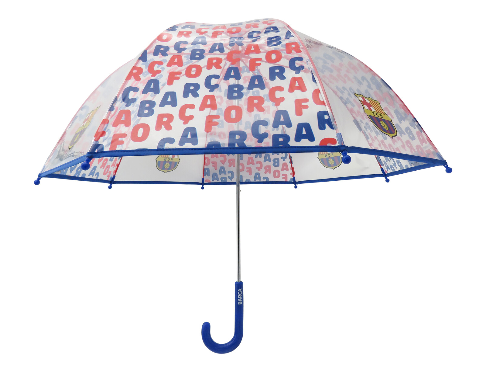 FCBarcelona Paraguas Manual Infantil Transp. Burbuja 48 cm
