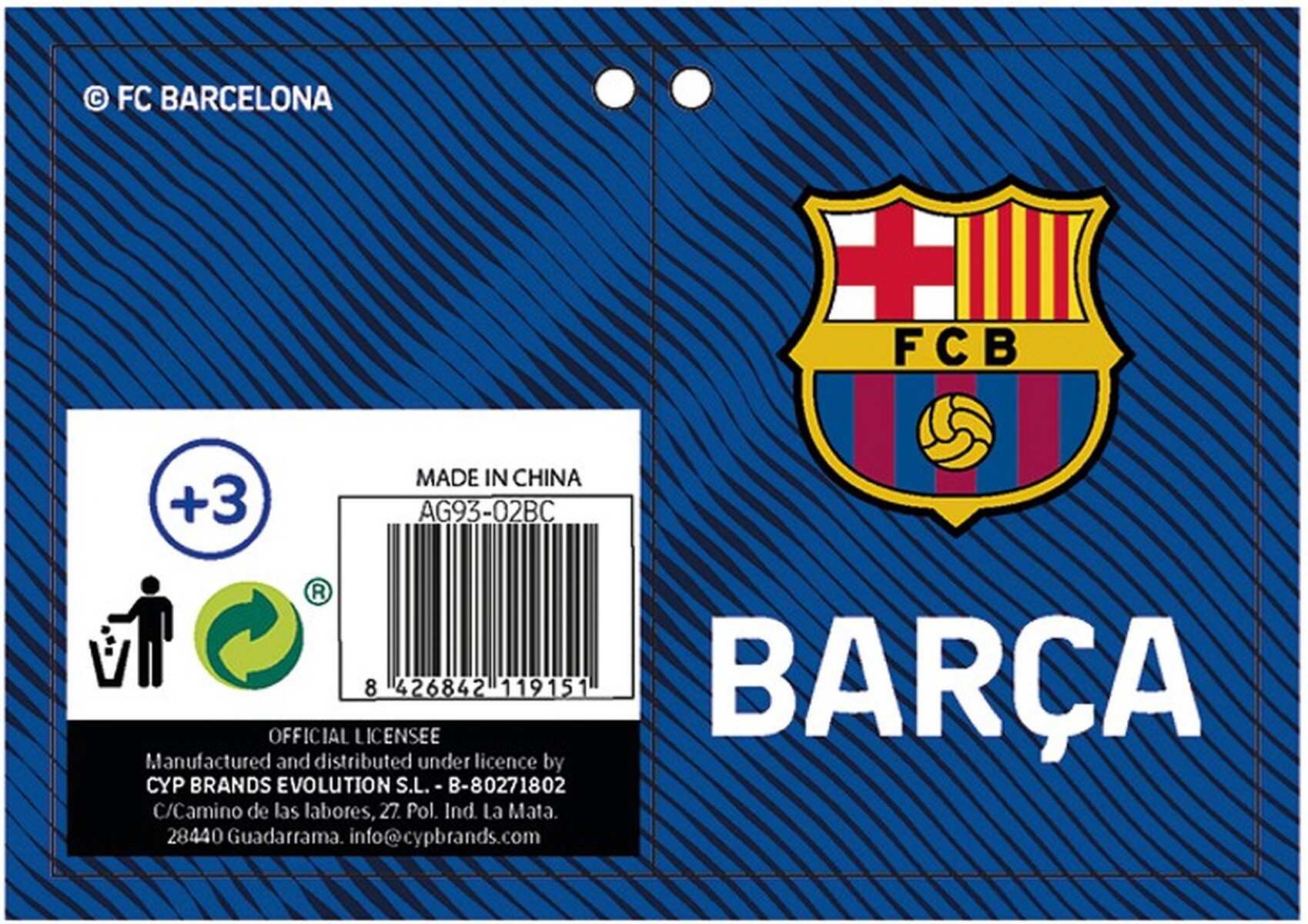 FCBarcelona Paraguas Automático 48cm Poliéster