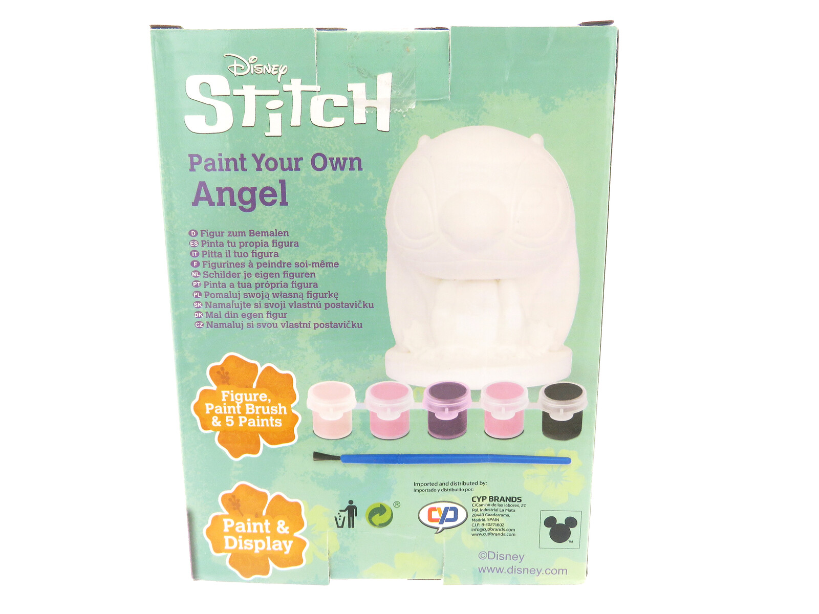 Stitch Figura de Escayola para Pintar - Angel