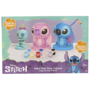 Stitch Set de 3 Figuras de Escayola para Pintar