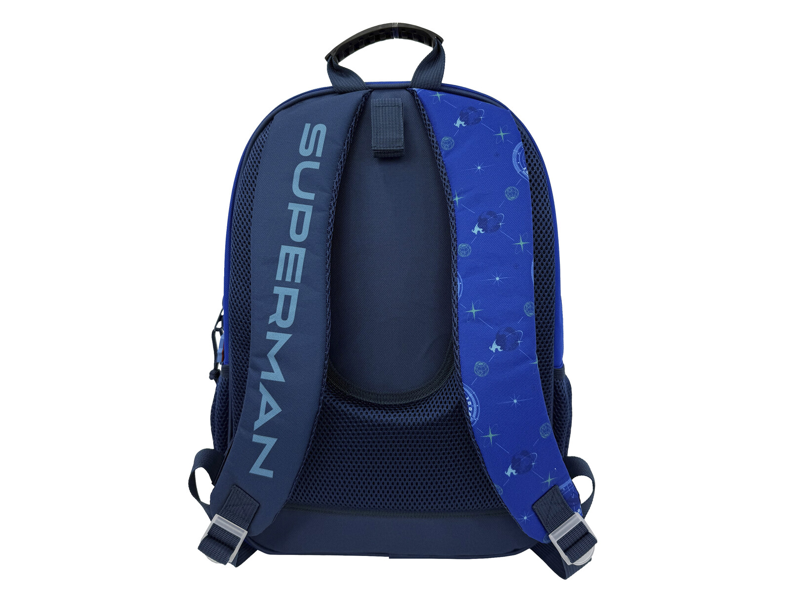 Superman Mochila 43cm Adaptable a Trolley- Blue