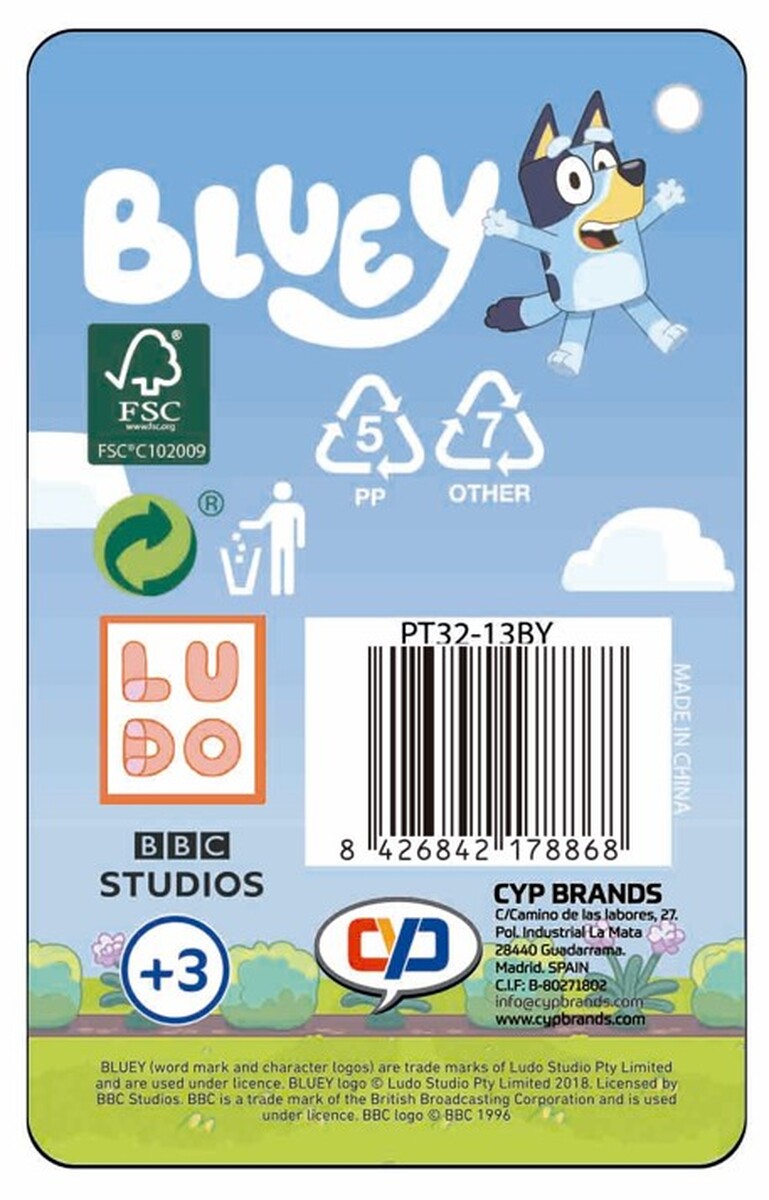 Bluey Portatodo Triple - Dreams