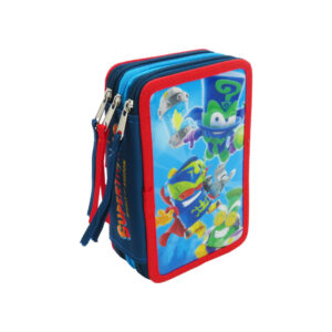 Superthings Plumier 3 Pisos con Material Escolar