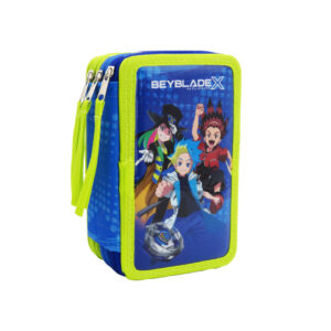 Beyblade Plumier 3 Pisos con Material Escolar