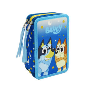 Bluey Plumier 3 Pisos con Material Escolar