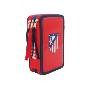 Atlético de Madrid Plumier 3 Pisos con Material Escolar