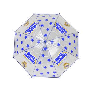 Real Madrid Paraguas Manual Infantil 48 cm Transparente
