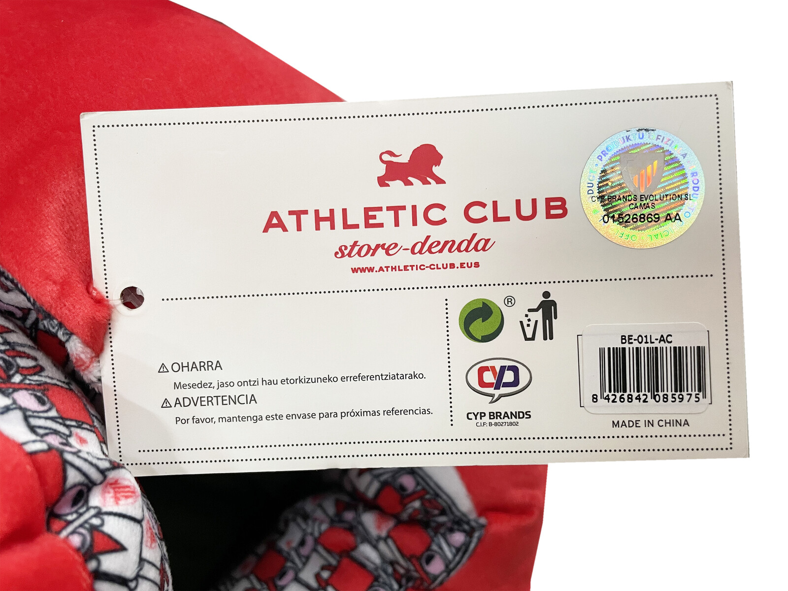 Athletic Club Cama para Animales de Compañía Talla L