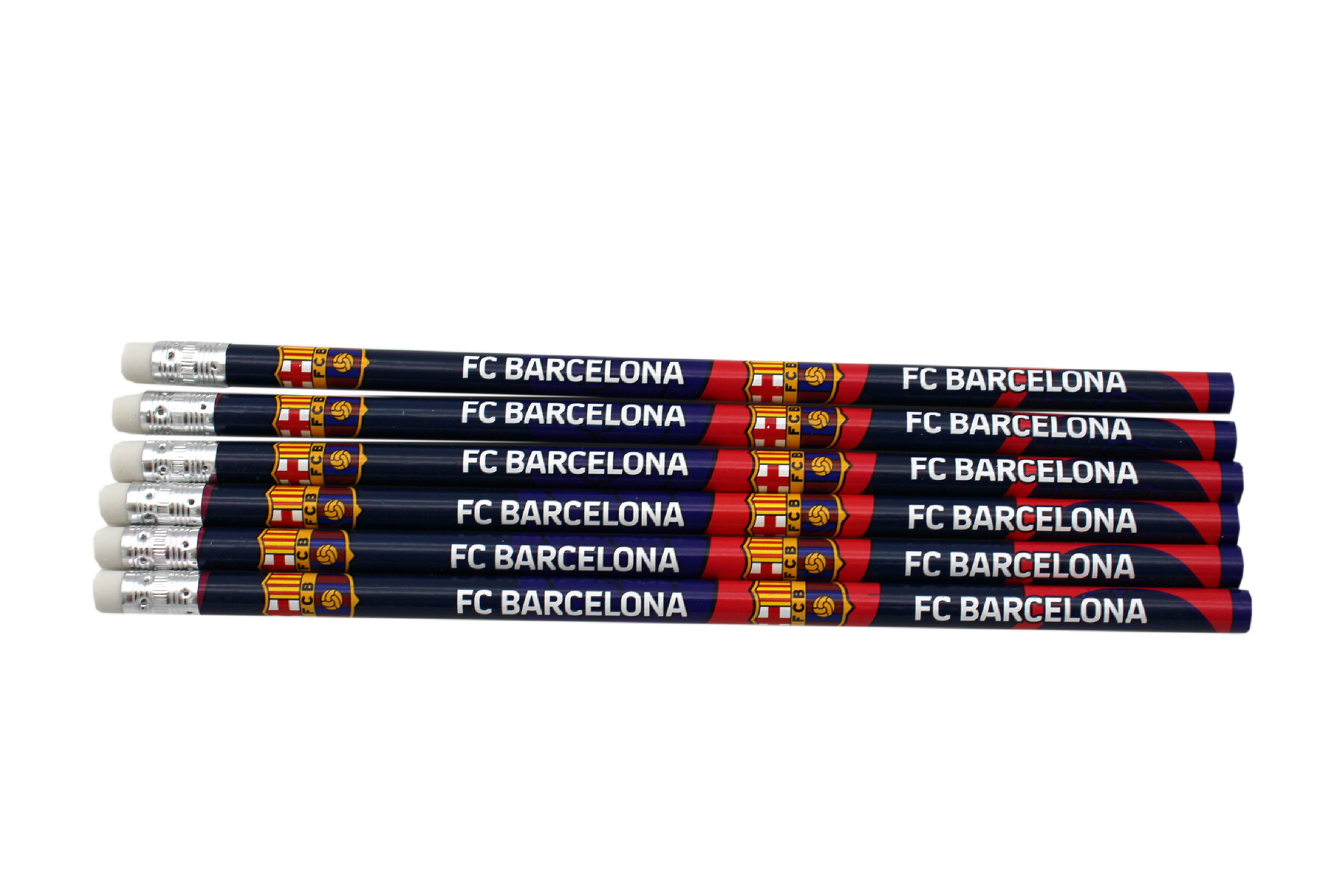 FCBarcelona Set 6 Lápices c/Goma