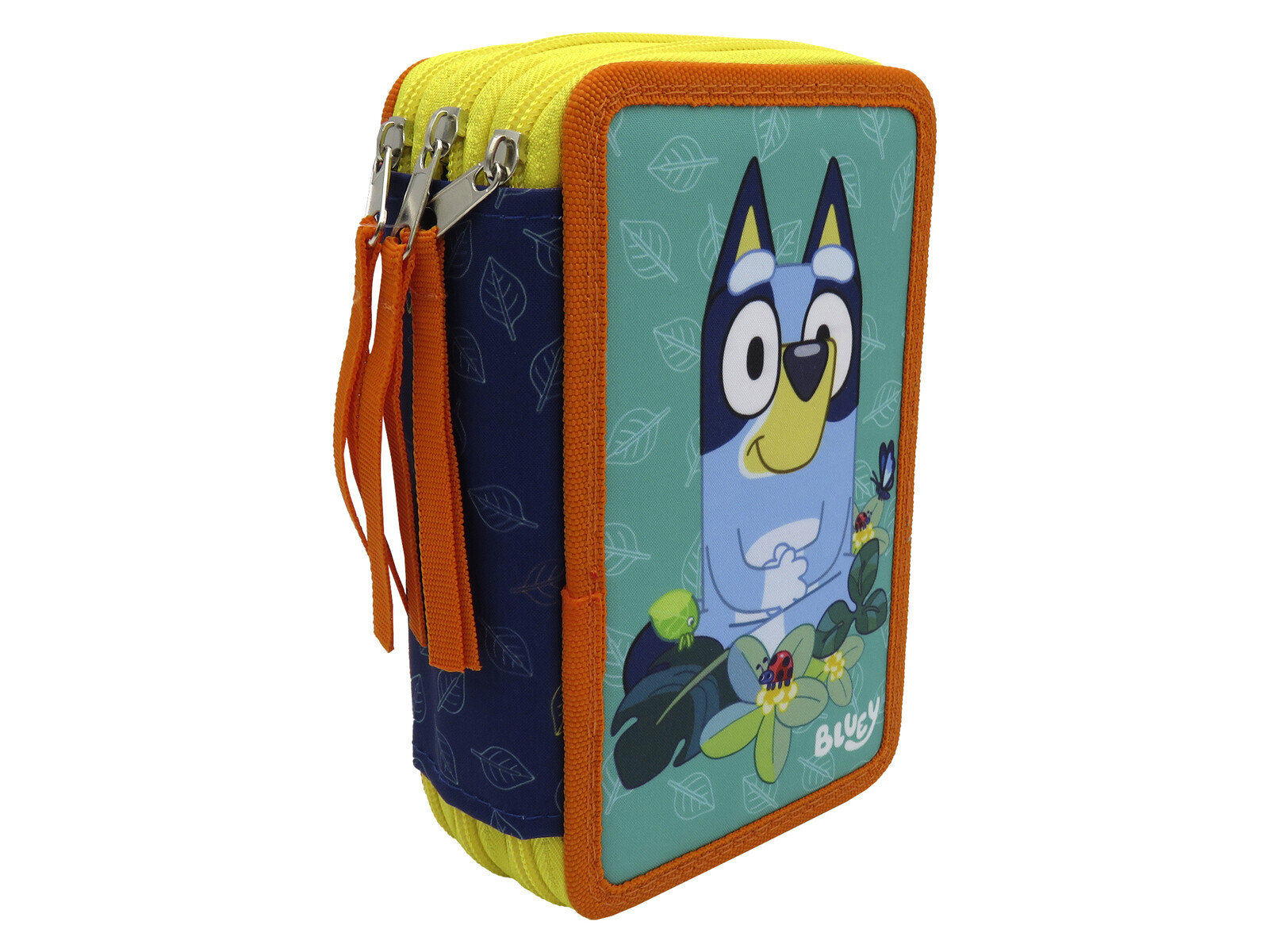 Bluey Plumier 3 Pisos con Material Escolar - Leaves Collection