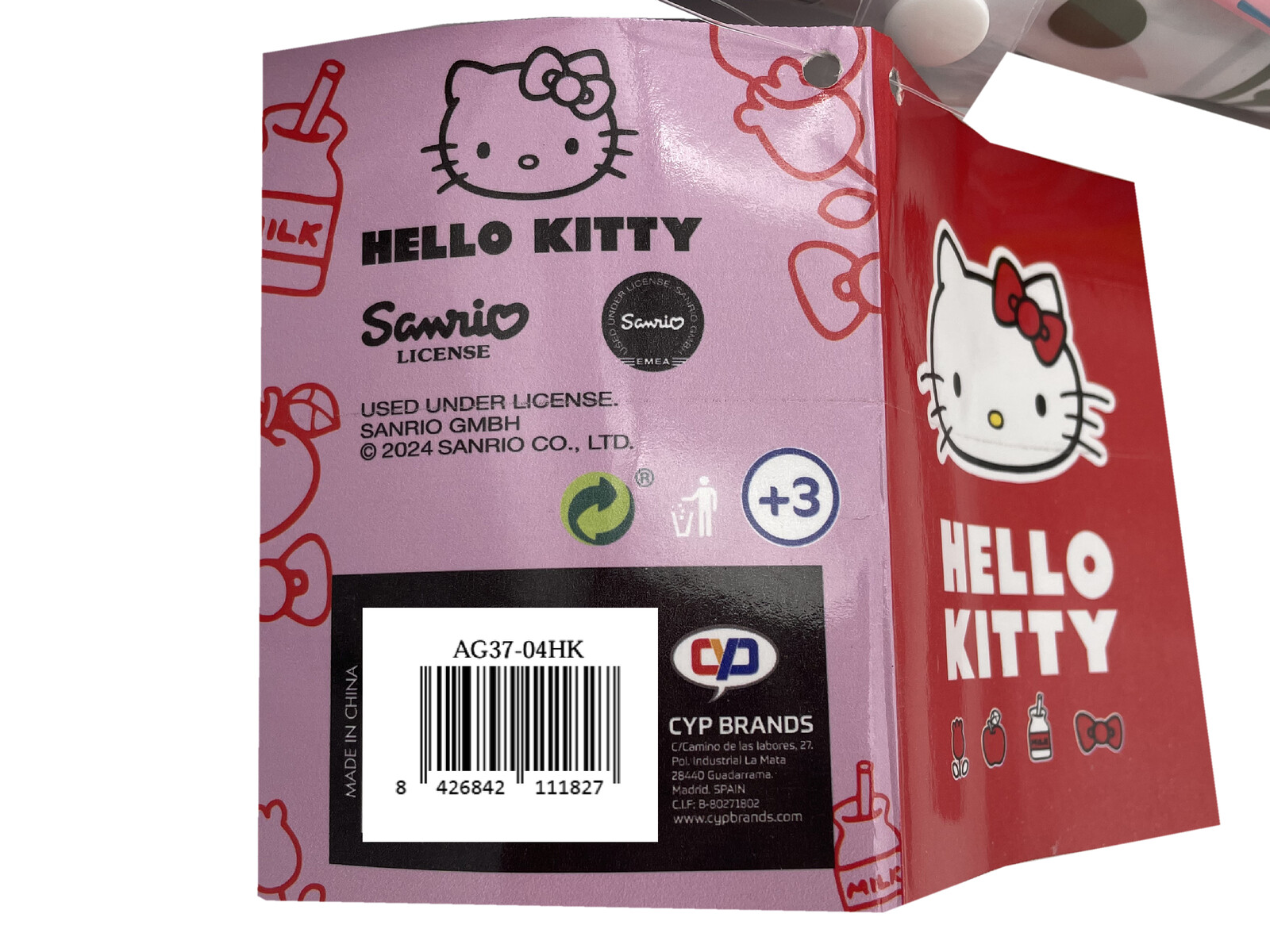 Sanrio Hello Kitty Paraguas Manual Infantil 48 cm Transparente