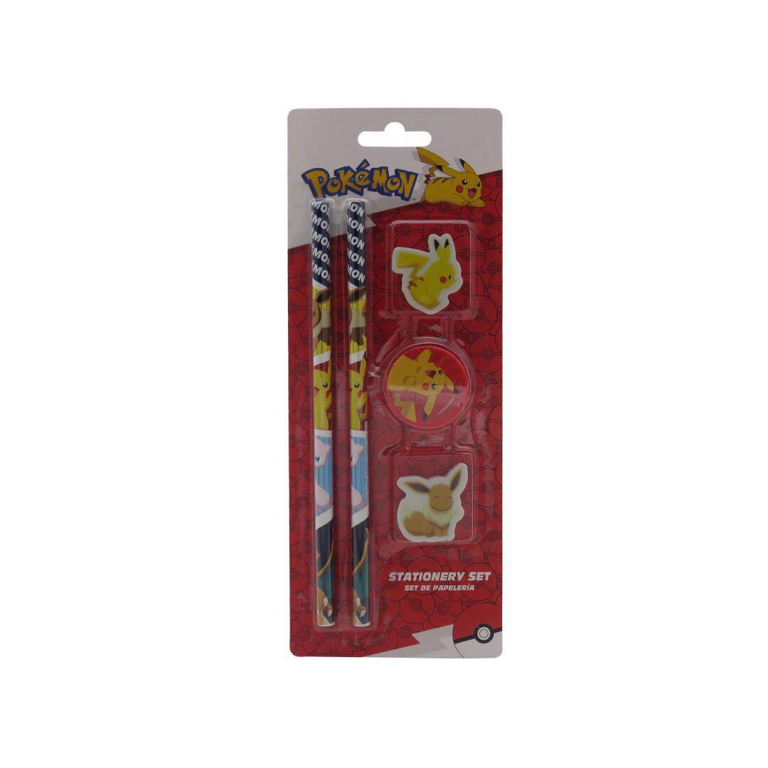 Pokémon Set 5 piezas de Papelería
