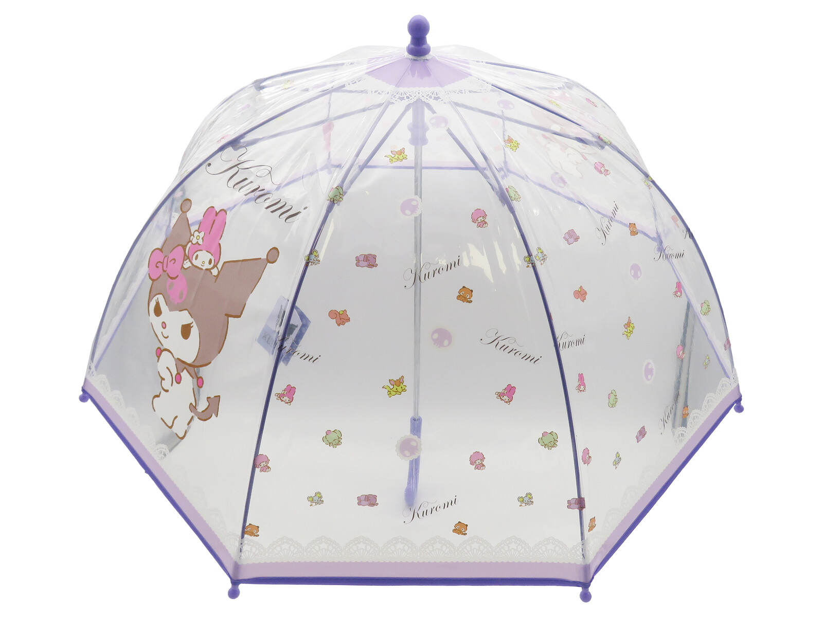 Sanrio Kuromi Paraguas Manual Infantil Transp. Burbuja 48 cm