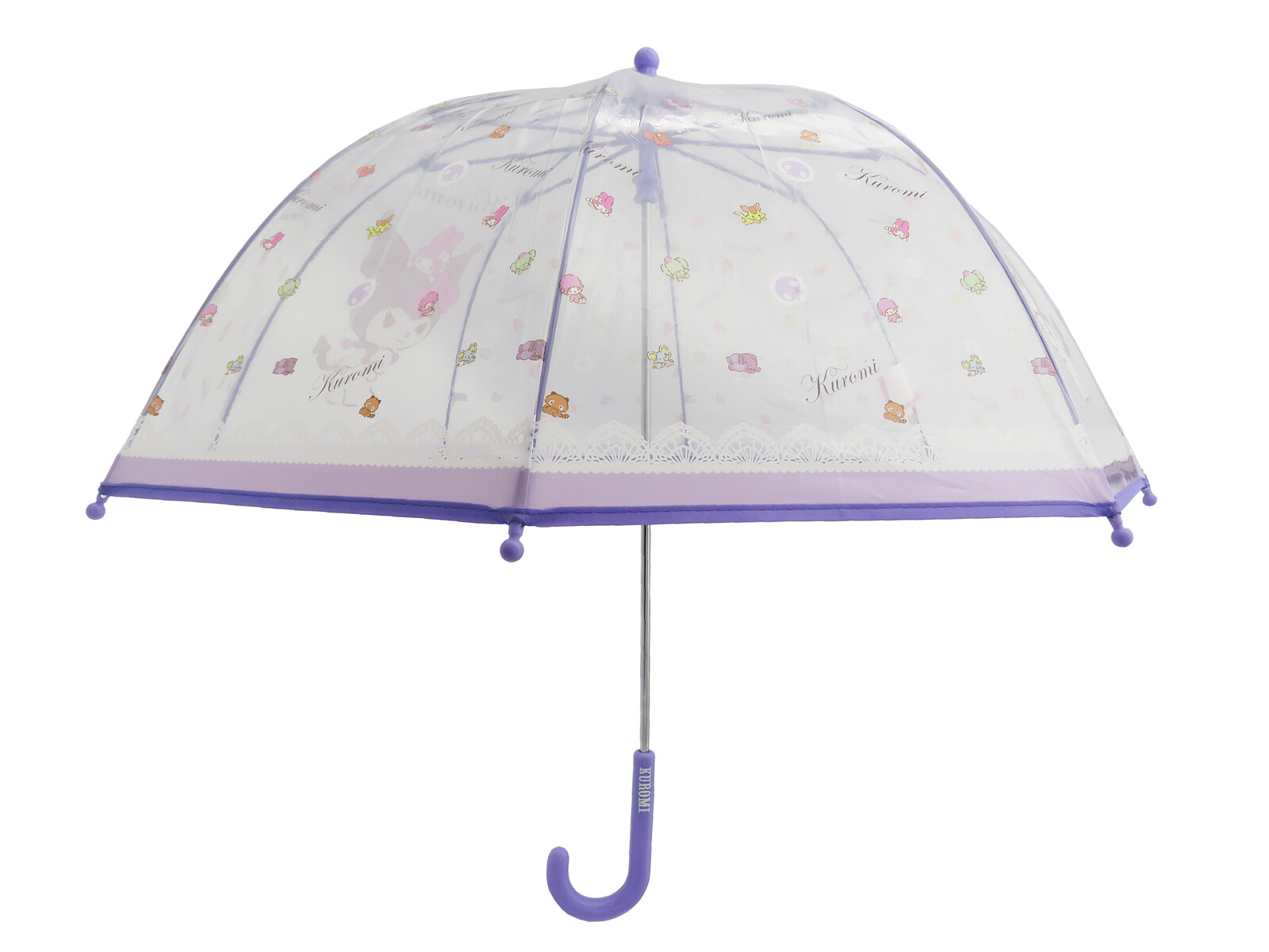 Sanrio Kuromi Paraguas Manual Infantil Transp. Burbuja 48 cm