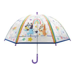 Bluey Paraguas Manual Infantil Transparente Burbuja 48 cm