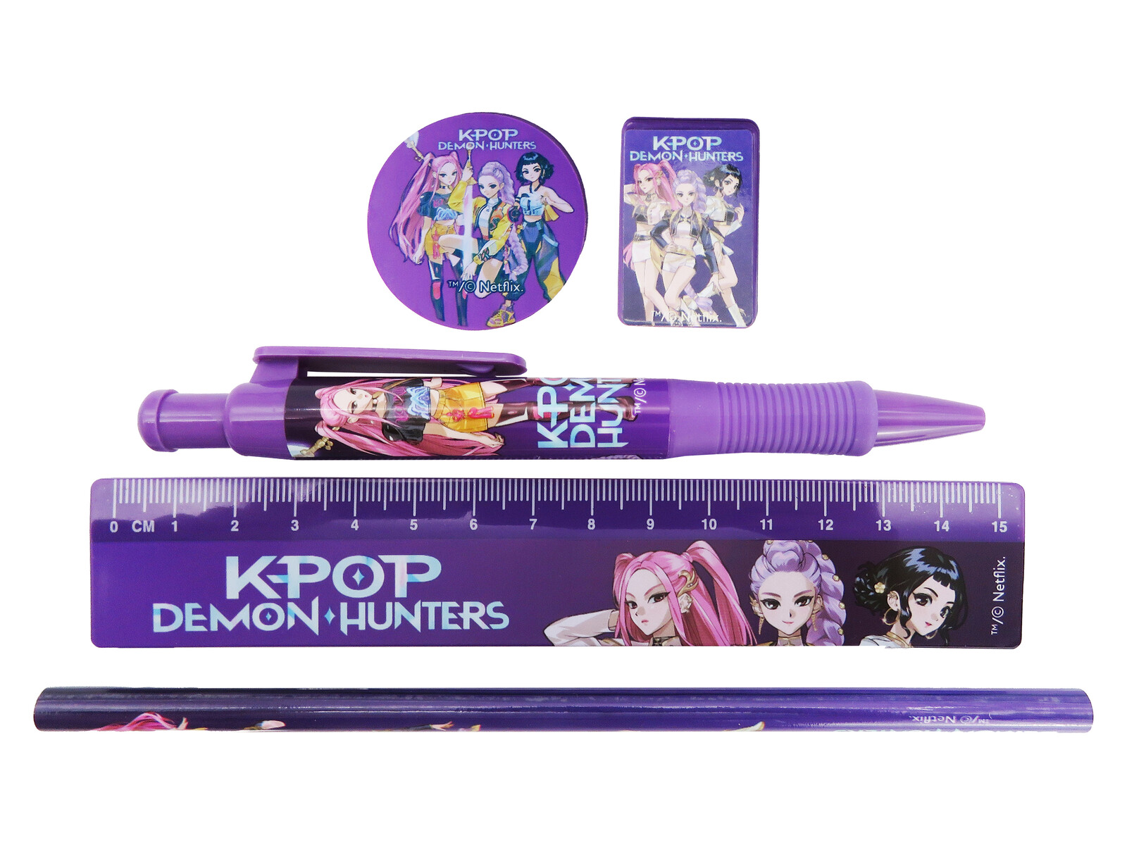 K-Pop Demon Hunters Set de Papelería 5pcs