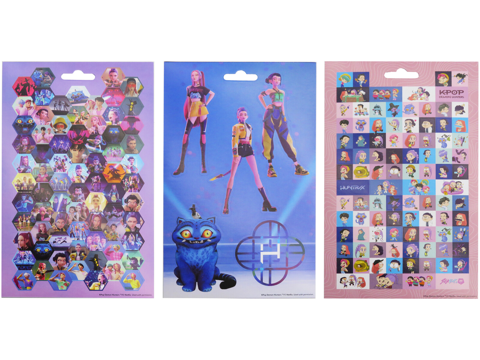 K-Pop Demon Hunters Set de 8 Láminas de Stickers