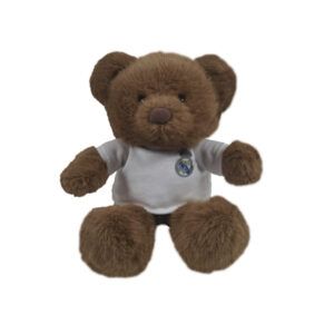 Real Madrid Peluche Osito Marrón con Camiseta 20 cm