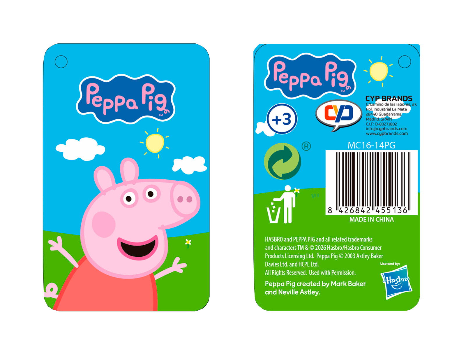 Peppa Pig Mochila de 32 cm Eva 3D