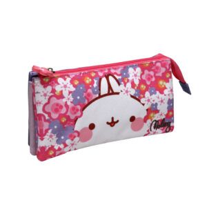 Portatodo Triple con 5 Compartimentos Molang
